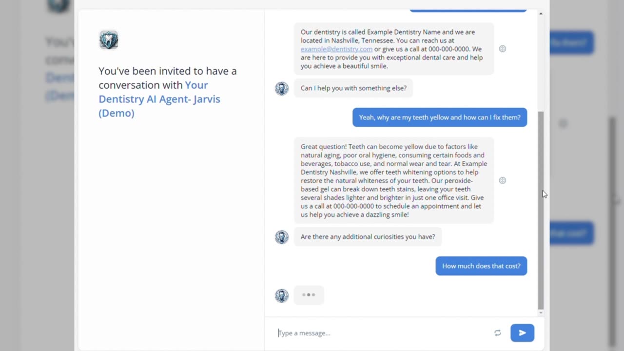 AI Agent Demonstration- Dentists