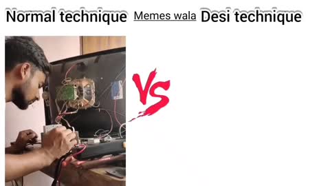 Normal technique VS Desi technique