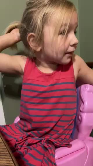 She thinks she can suck her thumb forever