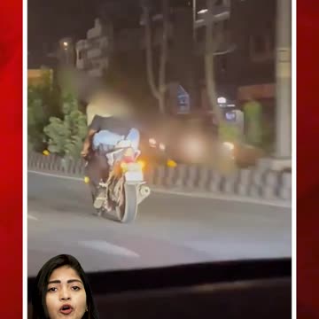 బైక్పై రొమాన్స్ చేసిన జంట..రూ.11వేలు జరిమానా Lovers romance on bike #viral #shortsvideo | FBTV NEWS