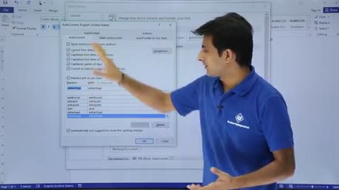 MS Word to auto Correct