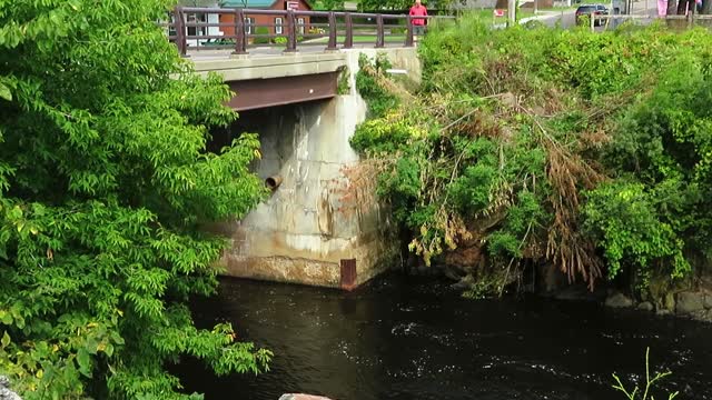 Adirondack Mountains - St. Regis Falls Series - Small Mountain Town Dam