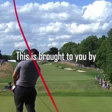 John Rahm with 3 wood #golf #golfer #professional #athlete #driver #green #fairway #hit #shot #swing