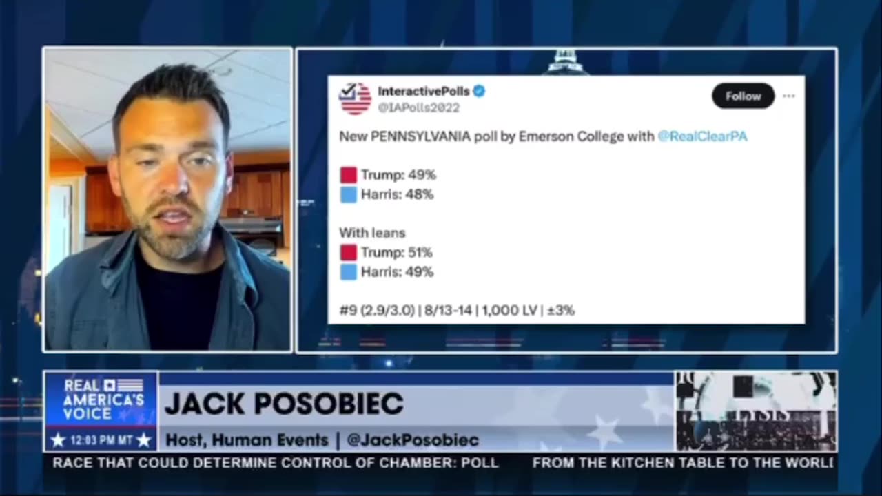 Jack Posobiec: "The Harris honeymoon is over."