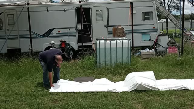I put a new tarp over my home