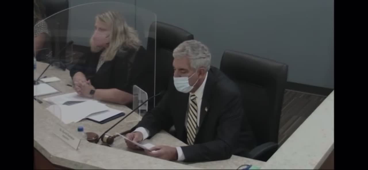 Scarpino's reading of threatening emails at D300 Board meeting -9/28/21