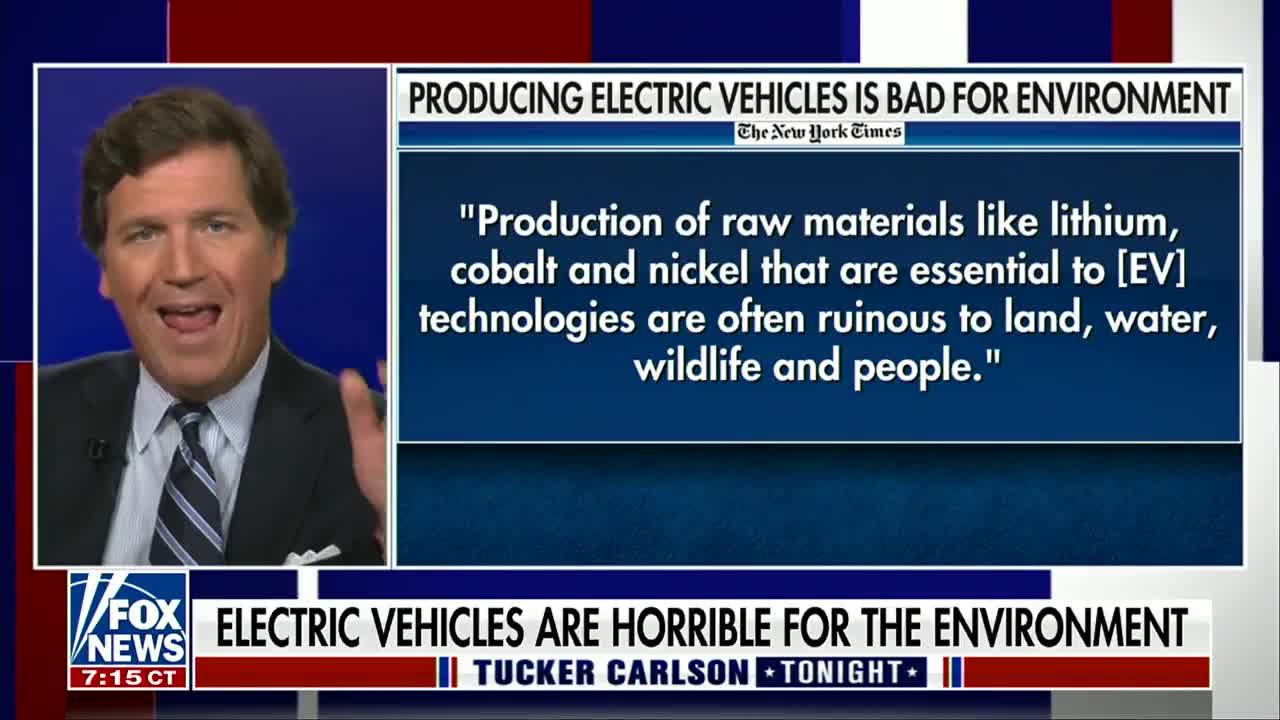 Electric vehicles are terrible for the environment.