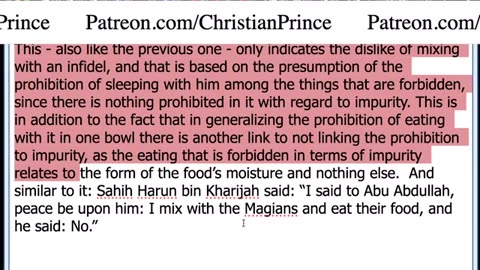 Christian prince Those who they are non muslims are filth