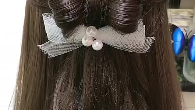 Beautiful Hairstyle for Girls ♥️ Simple Hairstyle Tutorial for Beginners