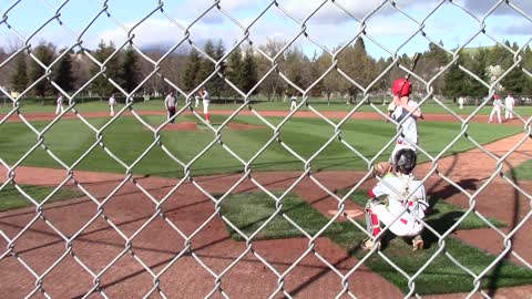 Cooper hitting and pitching on 3/15/21