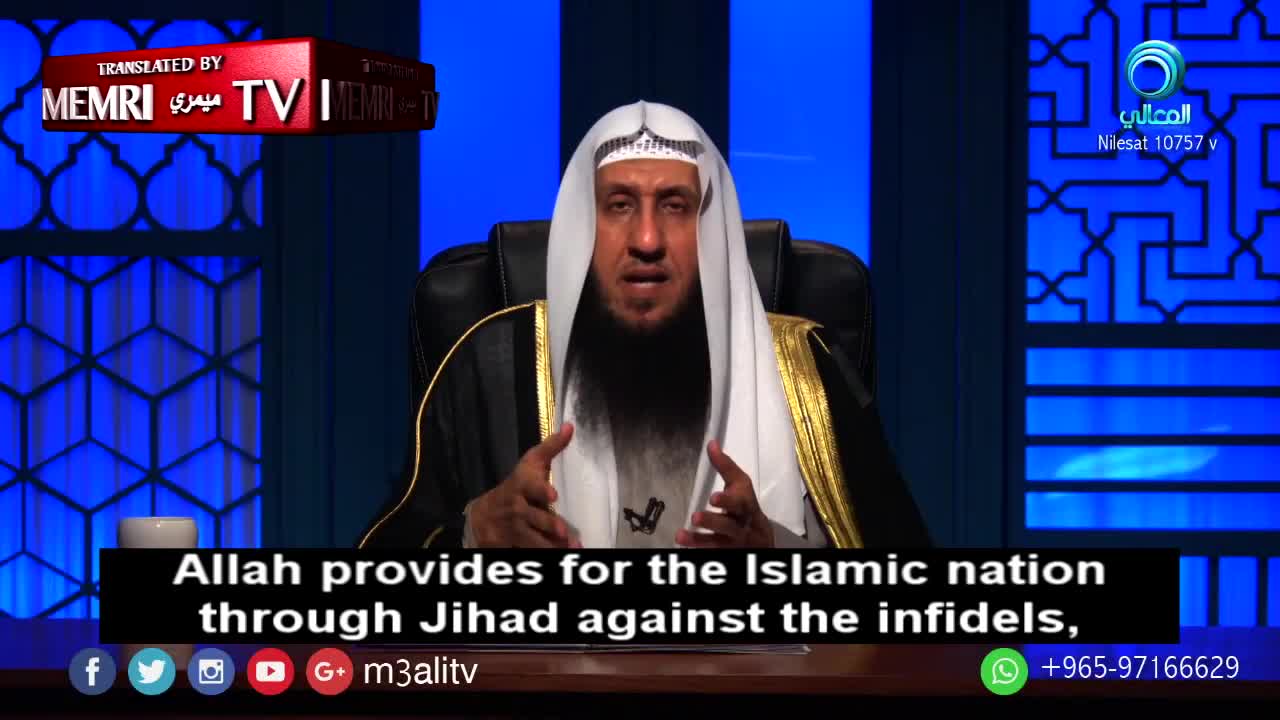 Kuwaiti Islamic Scholar - The Quran Encourages Offensive Jihad by Means of Force