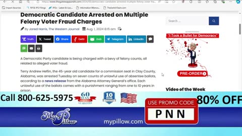 Democrat Arrested on Multiple Felony Voter Fraud Charges