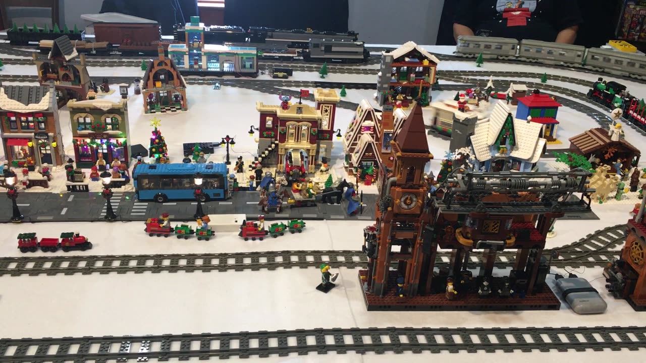 Lego Train Display at the 2024 Christmas Train Show