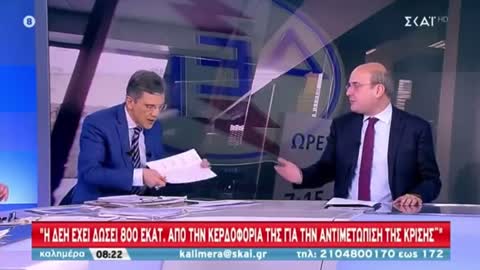 Ο Χατζηδακης λέει ότι αν είχαμε λιγνίτη σήμερα θα κόστιζε περισσότερο από το φυσικό αέριο.