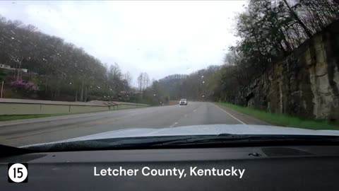 Relaxing Appalachian Mountain Drive on Kentucky Highway 15