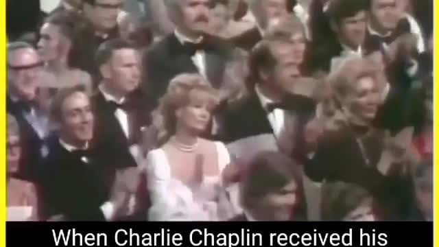 When Charlie Chaplin received his Oscar,he received a standing ovation for 12 Minutes