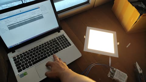 Testing the dimmable lighting system through the ETS5 debugger