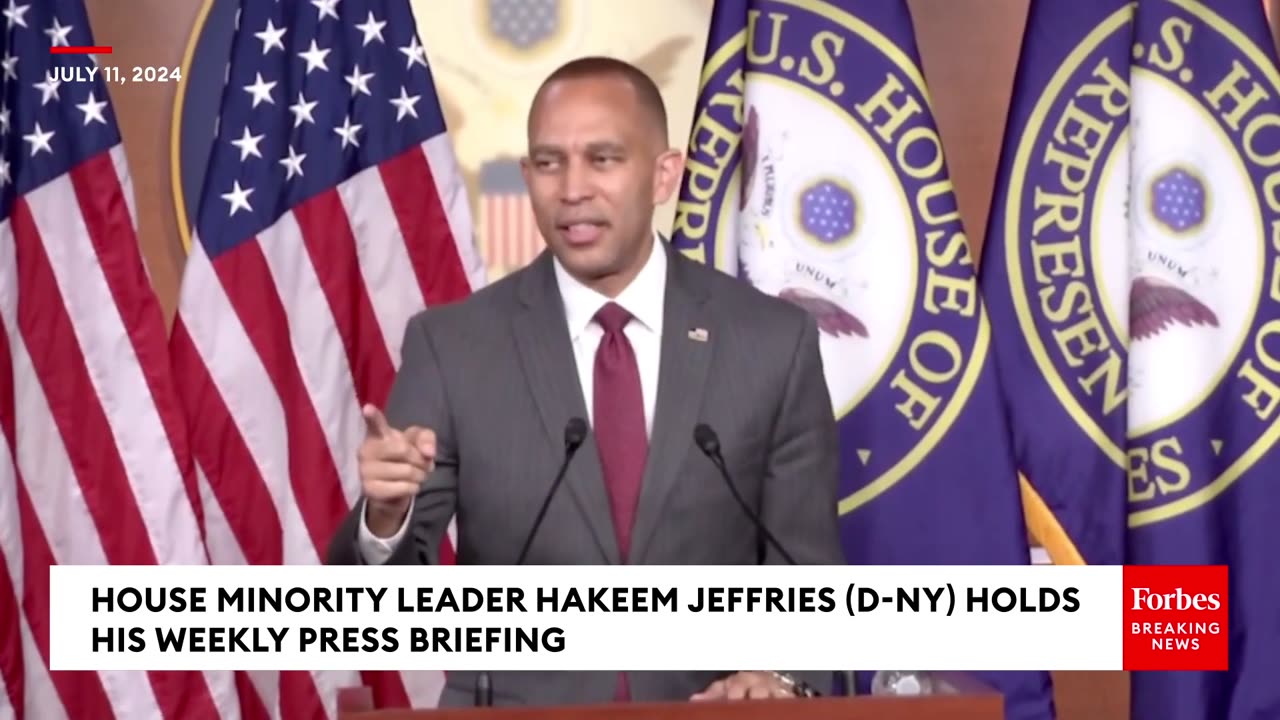 BREAKING NEWS- Hakeem Jeffries Grilled By Reporters Amidst Calls For President Biden To Drop Out