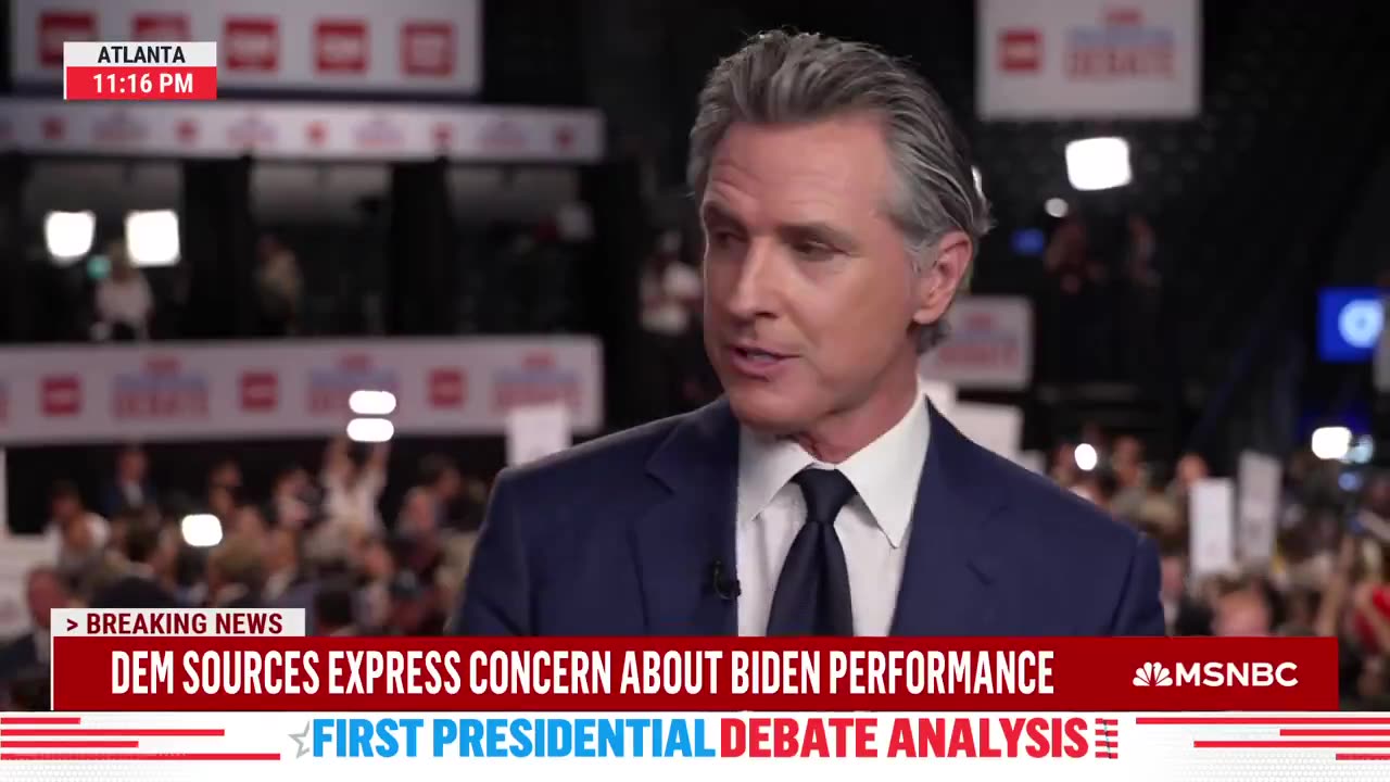 Newsom waiting for that call from the DNC