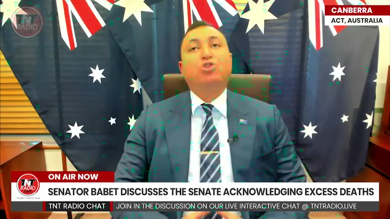 Australian senator, Ralph Babet West—all of the West—is looking down a barrel right now!