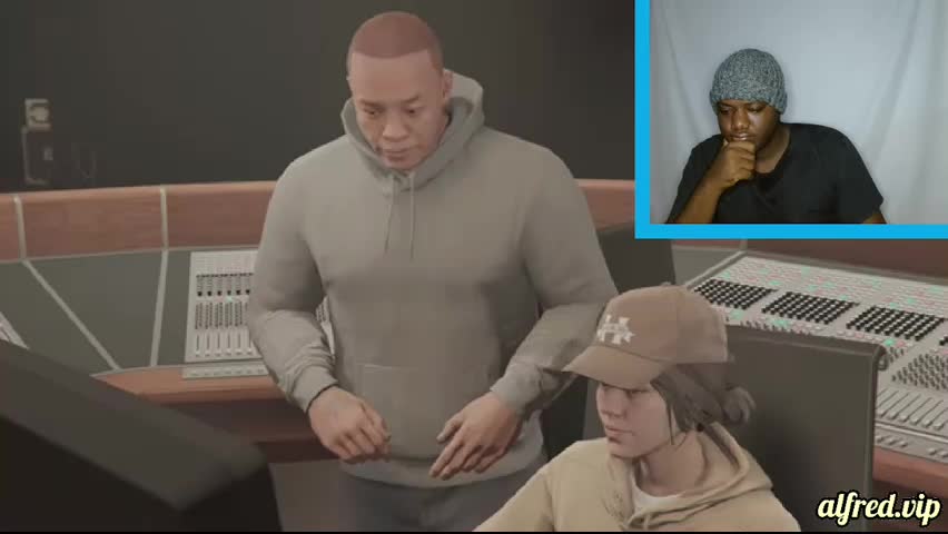 Dr. Dre recording ETA Studio Session GTA Online : Alfred Reacts