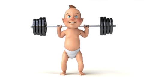 Baby 3D weights gym