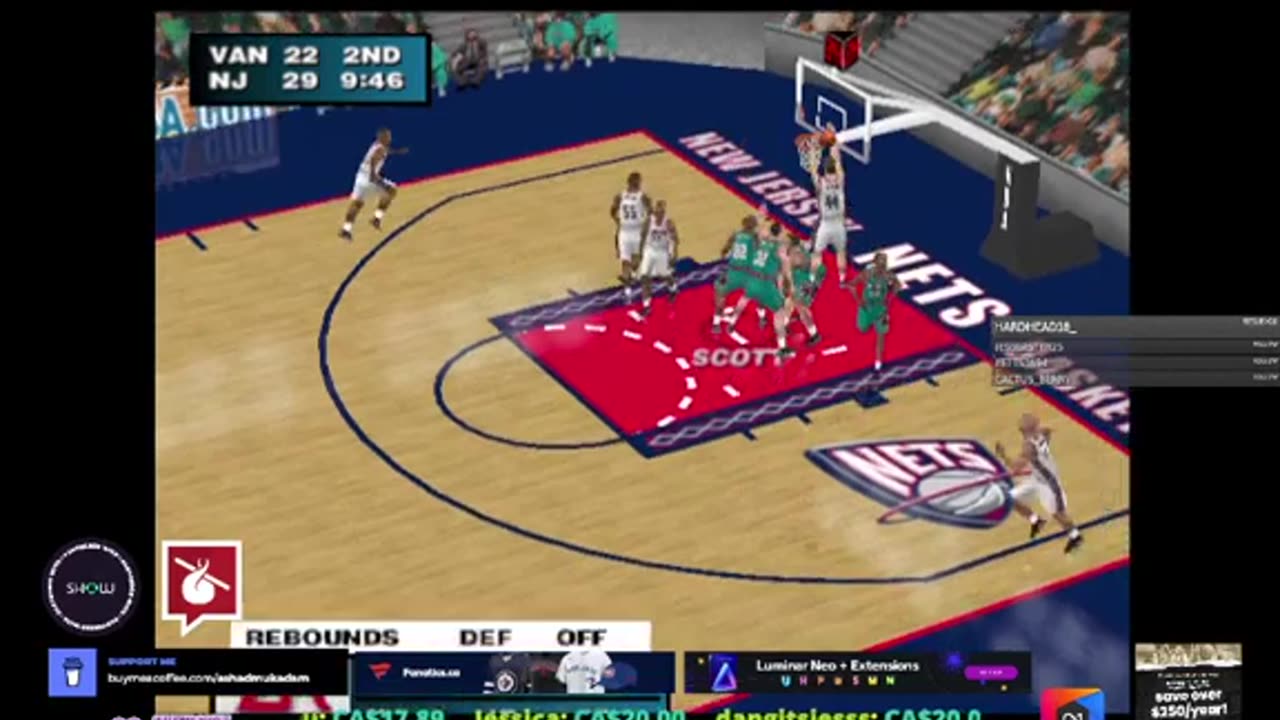 NBA Live 2000 - October 30, 2024 Gameplay