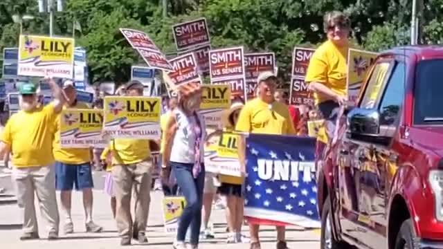 Video 8-Marching with Lily4Congress, a Republican candidate for CD2 in Amherst,NH on July 4, 2022