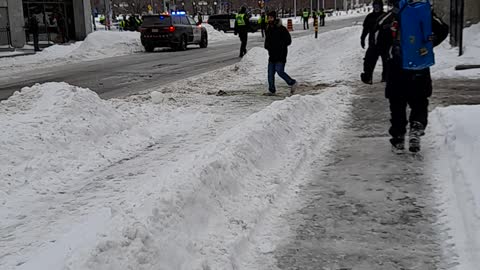 Ottawa the Aftermath. Streets on the day after Police Acton