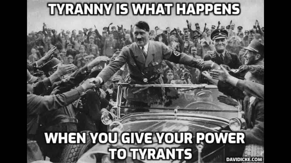 Tyranny Is What Happens When You Give Your Power To Tyrants - David Icke