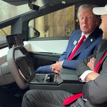 Trump Shows Off His Favorite Playlist After Being Gifted MAGA Cybertruck