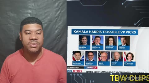 WHO are KAMALA Harris's VP OPTIONS.