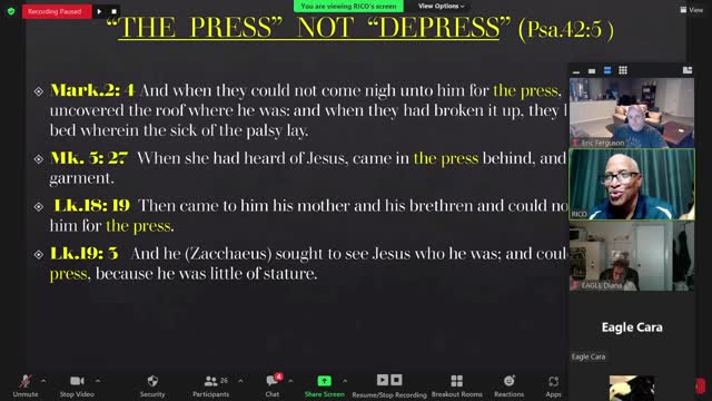 Pastor Rico's teaching on Walking into Faith