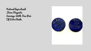 Lapis Earrings, Magnetic or Pierced