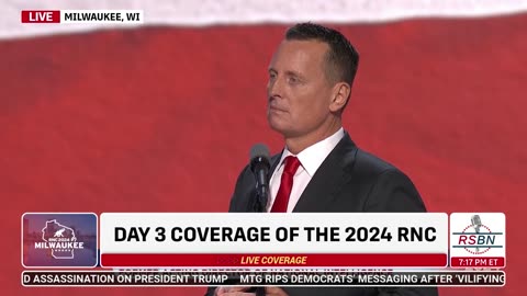 RNC 2024: Ric Grenell Speaks at 2024 RNC in Milwaukee, WI