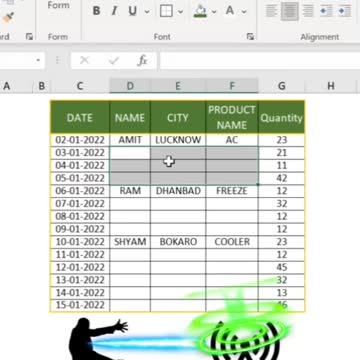 #Shorts | Advance Excel Tips & Tricks in Hindi | Never Seen Before | How To Fill Multiple Blank Row