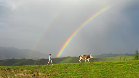 The rainbow after the rain