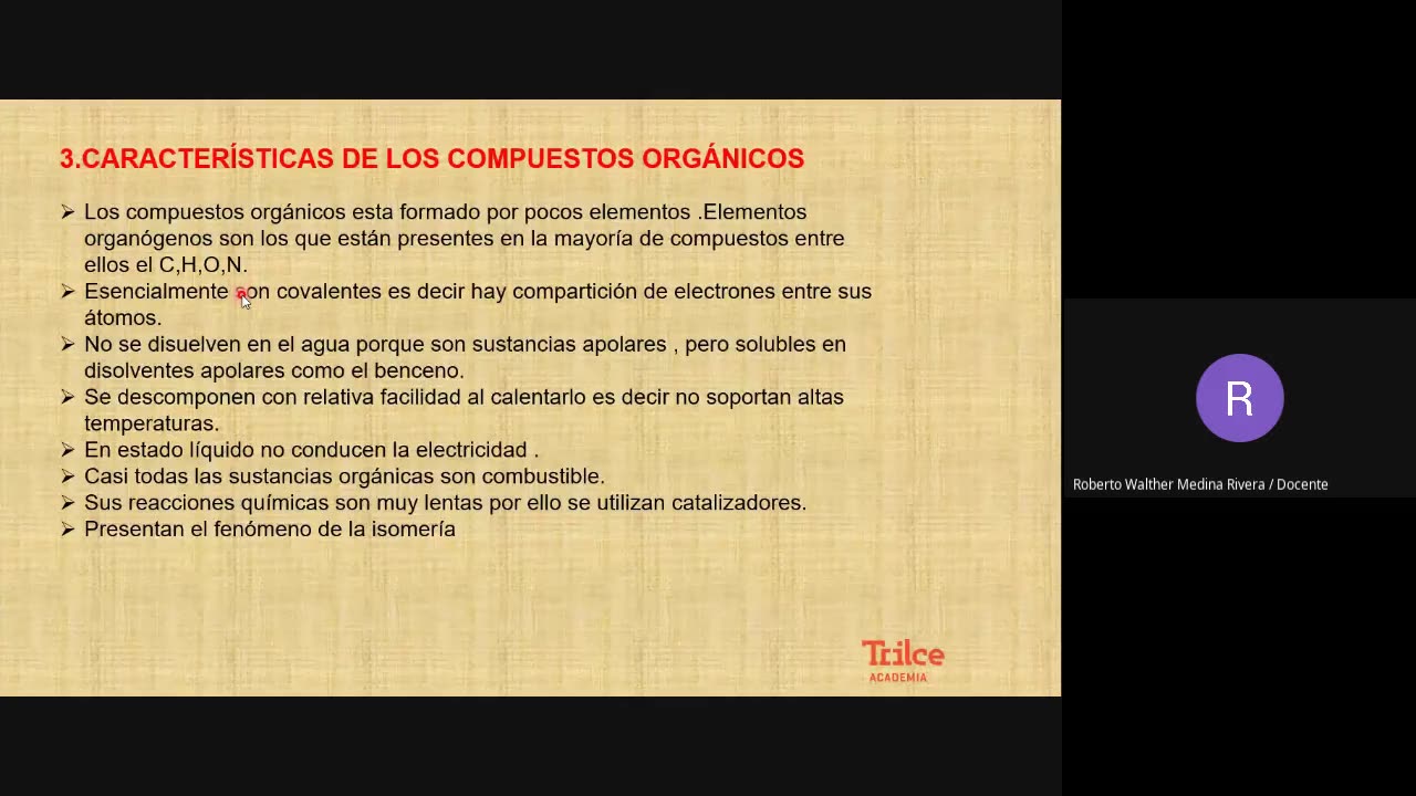 TRILCE SEMESTRAL 2021 | SEMANA 17 | QUÍMICA: ORGÁNICA I