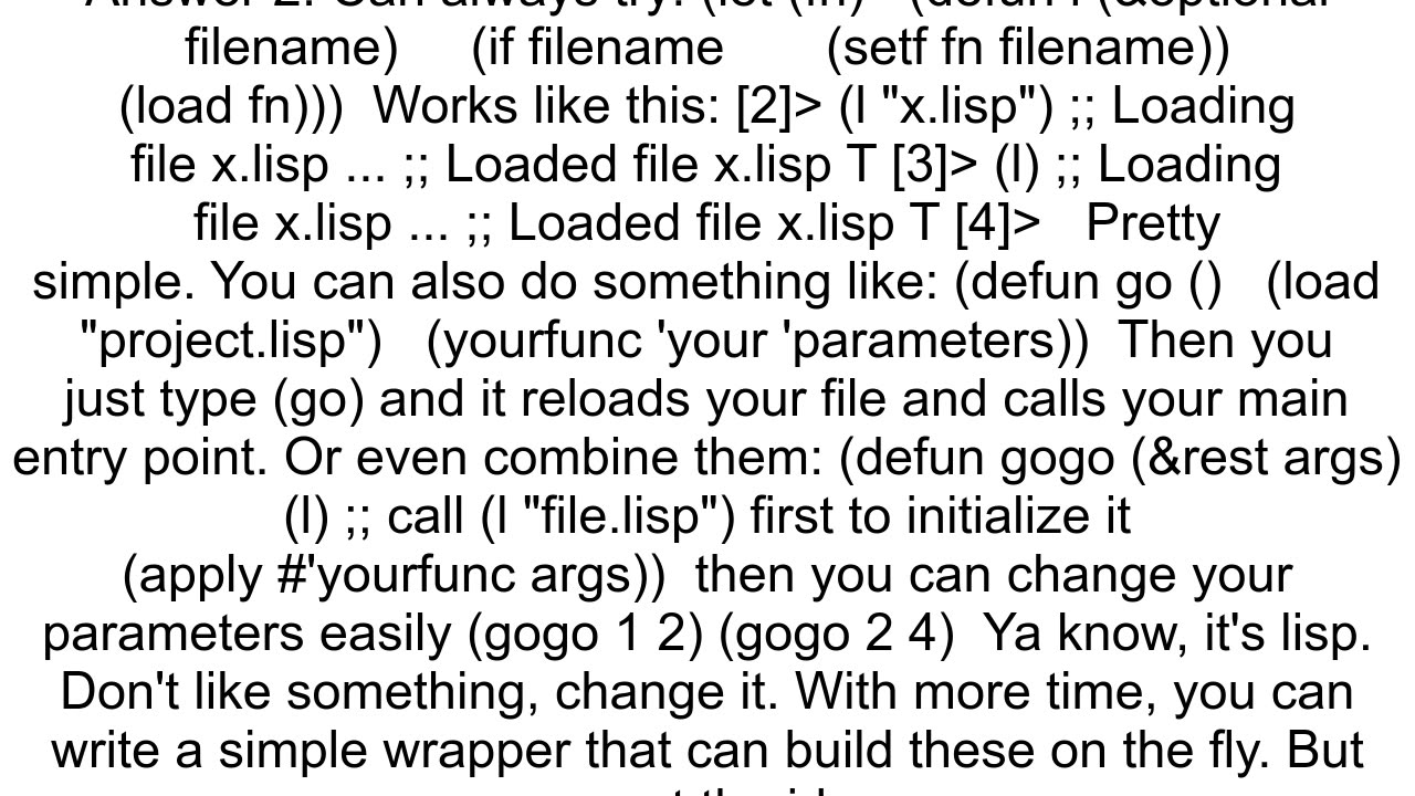 Automatically Reload a File in LISP When a Command Is Entered