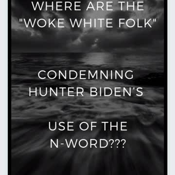 WOKE WHITE FOLKS response to Hunter Biden using the N-Word