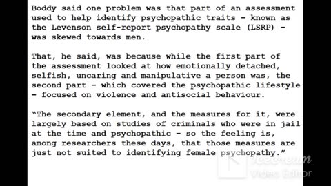 24-0226 - More Women May Be Psychopaths Than Previously Thought - Experts