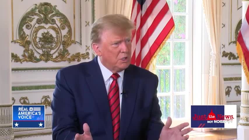 President Donald J. Trump Just the News FULL INTERVIEW