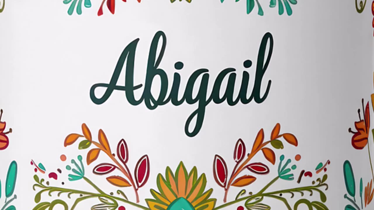 "Who else needs this cute personalized mug for Abigail? 🌸☕ #PersonalizedGift #CoffeeLovers"