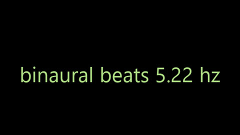 binaural beats 5.22 hz