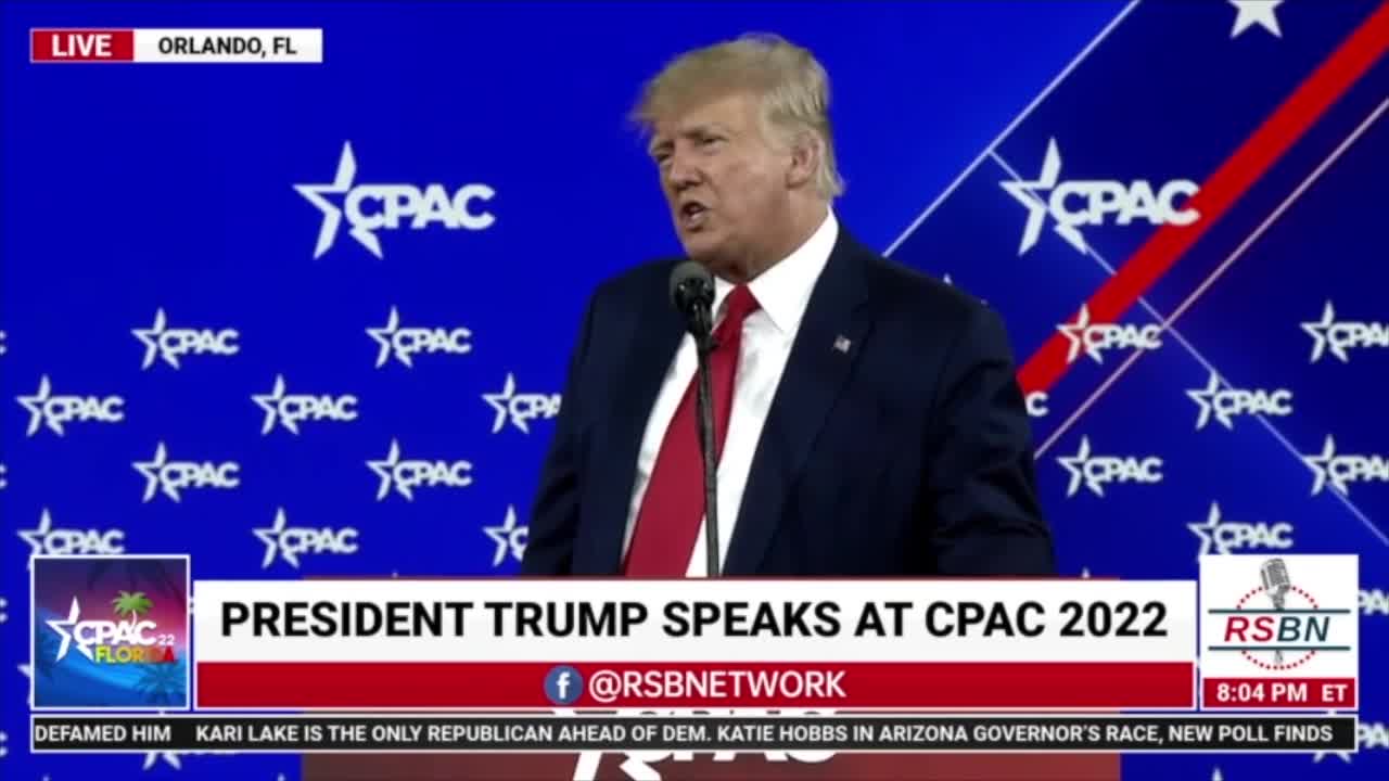 Trump Talks Hunter Biden corruption and Hillary Clinton spying at CPAC Speech 2022