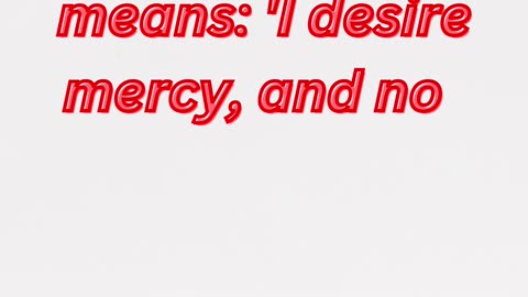 "Mercy Over Sacrifice: The Call to Compassion" Matthew 9:13.#shorts #short #youtubeshorts #ytshorts