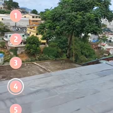 Linda vista do alto do morro