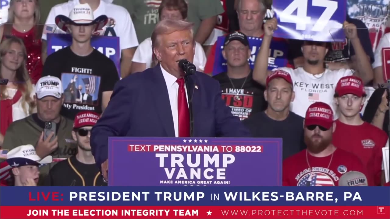 President Trump in Wilkes-Barre, PA