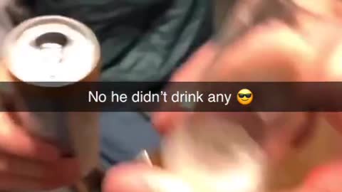 No, he didn‘t drink any😎