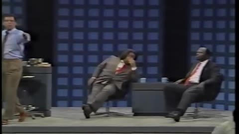 Al Sharpton knocked down on the Morton Downey Jr Show